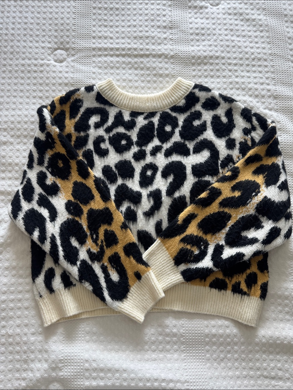ASOS Leopard Print Crew Neck Sweater
